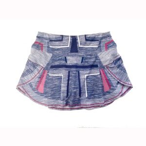 Lucky In Love Geometric Tennis/Pickleball Athletic Skort, Size XS